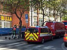 Sloky integrovanho zchrannho systmu zasahuj v prodejn Billa na praskm...
