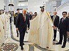 Katarský emír ejk Tamim bin Hamad Sání pivítal amerického prezidenta Donalda...