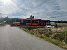 Na nechrnnm pejezdu v Bavorovicch se stetl osobn vlak s autem.