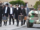 Ochotníci sehráli v Lukách nad Jihlavou rekonstrukci bitvy nacist s...