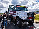 Kamion Iveco, s ním Martin Macík vyhrál dvakrát Dakar. V Most ho vystavil pi...