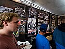 Mistrovství svta superbik v Most 2025. Restaurace The Garage v paddocku od...