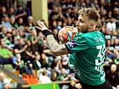 Matj Nantl stílí v semifinále extraligy.