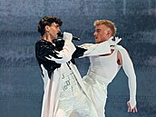 Adonxs na druhém semifinále Eurovision Song Contest v Basileji (15. kvtma...