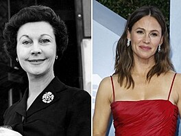 Hereky Vivien Leighová a Jennifer Garnerová v jednapadesáti letech. Obma by...