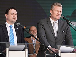 Motoristé na praském ofín zahájili kampa do snmovních voleb. Na snímku...