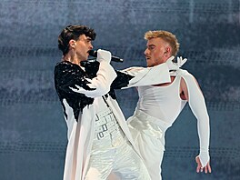 Adonxs na druhém semifinále Eurovision Song Contest v Basileji (15. kv�tma...