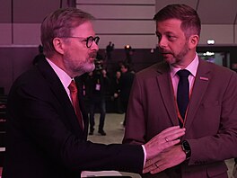 Pedseda hnutí STAN. ministr vnitra Vít Rakuan, na volebním snmu pivítal...