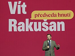 Lídr Starost a nezávislých, ministr vnitra Vít Rakuan na snmu hnutí STAN