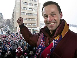 Frantiek Straka v dob, kdy byl modlou pro fanouky Sparty.
