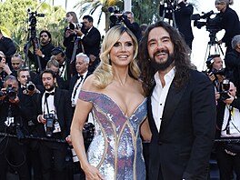 Heidi Klumová a Tom Kaulitz v Cannes (14. kvtna 2025)