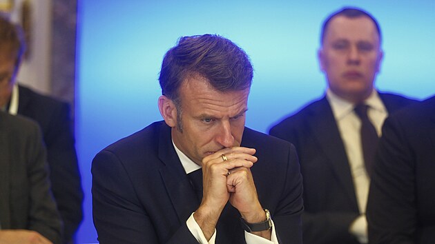 Francouzský prezident Emmanuel Macron (10. května 2025)