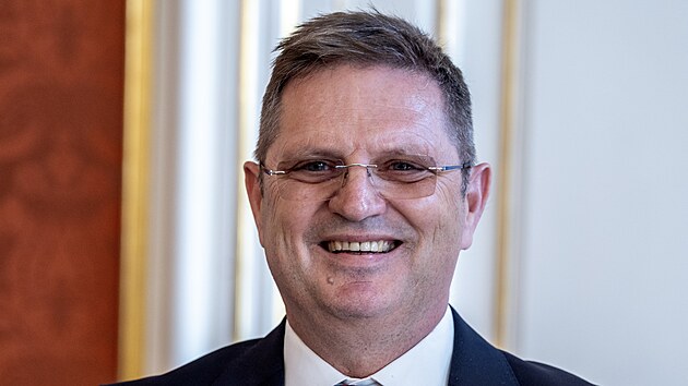 Prezident Petr Pavel pijal na Hrad novho slovenskho velvyslance Martina Murnskho. (13. kvtna 2025)