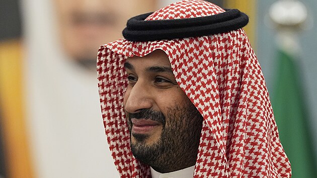 Americk prezident Donald Trump a sadsk korunn princ Mohammed bin Salmn se astn bilaterlnho setkn v Rijdu. (13. kvtna 2025)