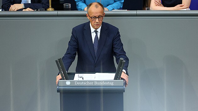 Nmeck kancl Friedrich Merz (14. kvtna 2025)