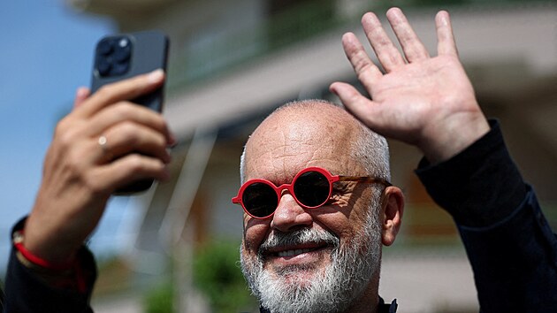 Albánský premiér Edi Rama se ú�astní albánských parlamentních voleb. (11....
