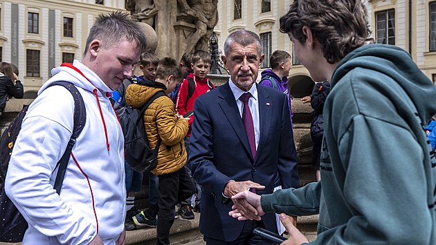 Pedseda opozinho hnut ANO Andrej Babi dorazil na Hrad na  jednn s prezidentem Petrem Pavlem.