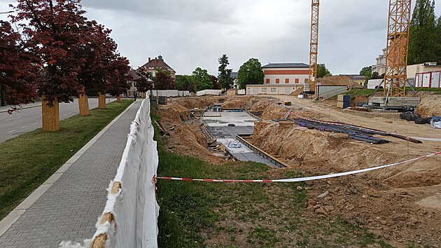 Stavba vysokokolskch kolej v Jihlav