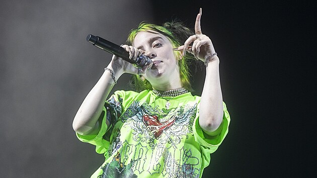 Billie Eilish 20. srpna 2019 v pra�sk� O2 aren�.
