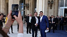 Kandidát na rumunského prezidenta George Simion (18. kvtna 2025)