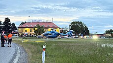 Nehoda osobního auta na dálnici D8 u Prahy (18. kvtna 2025)