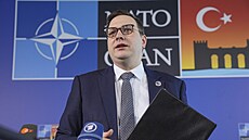 Ministr zahranií Jan Lipavský na summitu NATO v Antalyi (15. kvtna 2025)