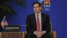 Ministr zahranií USA Marco Rubio na summitu NATO v Antalyi (15. kvtna 2025)