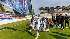 Fotbalisté Vykova se louí s fanouky po posledním druholigovém utkání v...