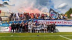Fotbalisté Vykova se louí s fanouky po posledním druholigovém utkání v...