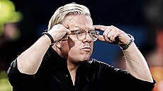 Lars Friis, trenér Sparty, bhem finále poháru.