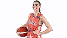 Francouzská basketbalistka Pauline Astierová v dresu Bourges.