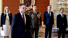 Prezident Petr Pavel pijal na Hrad nového slovenského velvyslance Martina...