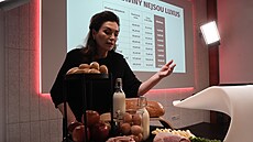 Jana Boboíková na tiskové konferenci k pedstavení volebního programu hnutí...