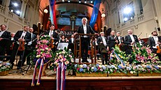 Dkovaka eské filharmonie a Semjona Bykova po zahajovacím koncert Praského...