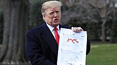 Rozmístní terorist z Islámského státu, jak ho na map prezentuje Donald Trump...