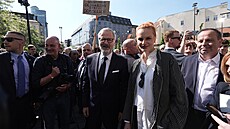 Zahájení pedvolební roadshow koalice Spolu nazvané Te jde o vechno! Na...