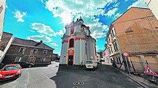 Litomice. Barokní kostel z 18. století na zdejím Václavské námstí je...