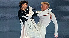 Adonxs na druhém semifinále Eurovision Song Contest v Basileji (15. květma...