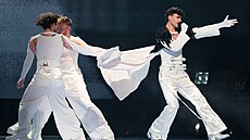 Adonxs na druhém semifinále Eurovision Song Contest v Basileji (15. květma...