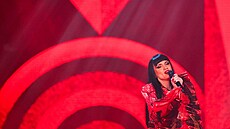 Shkodra Elektronike na prvním smifinále soute Eurovision Song Contest v...