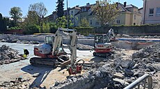Rozsáhlou promnou prochází i koupalit v Novém Jiín. (15. kvtna 2025)