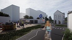 Vizualizace budoucí podoby Msteka bezpeí v Ostrav (19. kvtna 2025)
