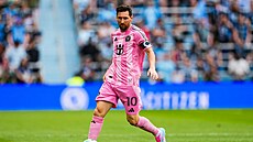 Lionel Messi z Interu Miami kontroluje balon b�hem utkání proti Minnesot�.