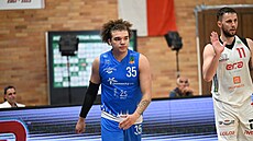 Noah Carter v zápase proti Nymburku.