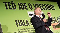 Premiér Petr Fiala v jihlavském kin Dukla, kde byla první zastávka...