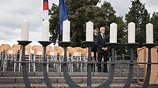Tradiního pietního aktu v Terezín se zúastnil i prezident Petr Pavel. (18....