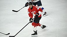 Kanaan Brandon Montour bhem zápasu proti Finsku