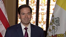 Americký ministr zahranií Marco Rubio ve Vatikánu (17. kvtna 2025)