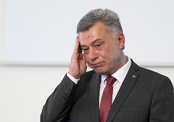 Ministr spravedlnosti Pavel Blaek (ODS) na tvrtení tiskové konferenci...