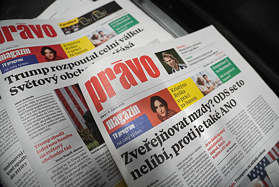 Nová grafická úprava deníku Právo.